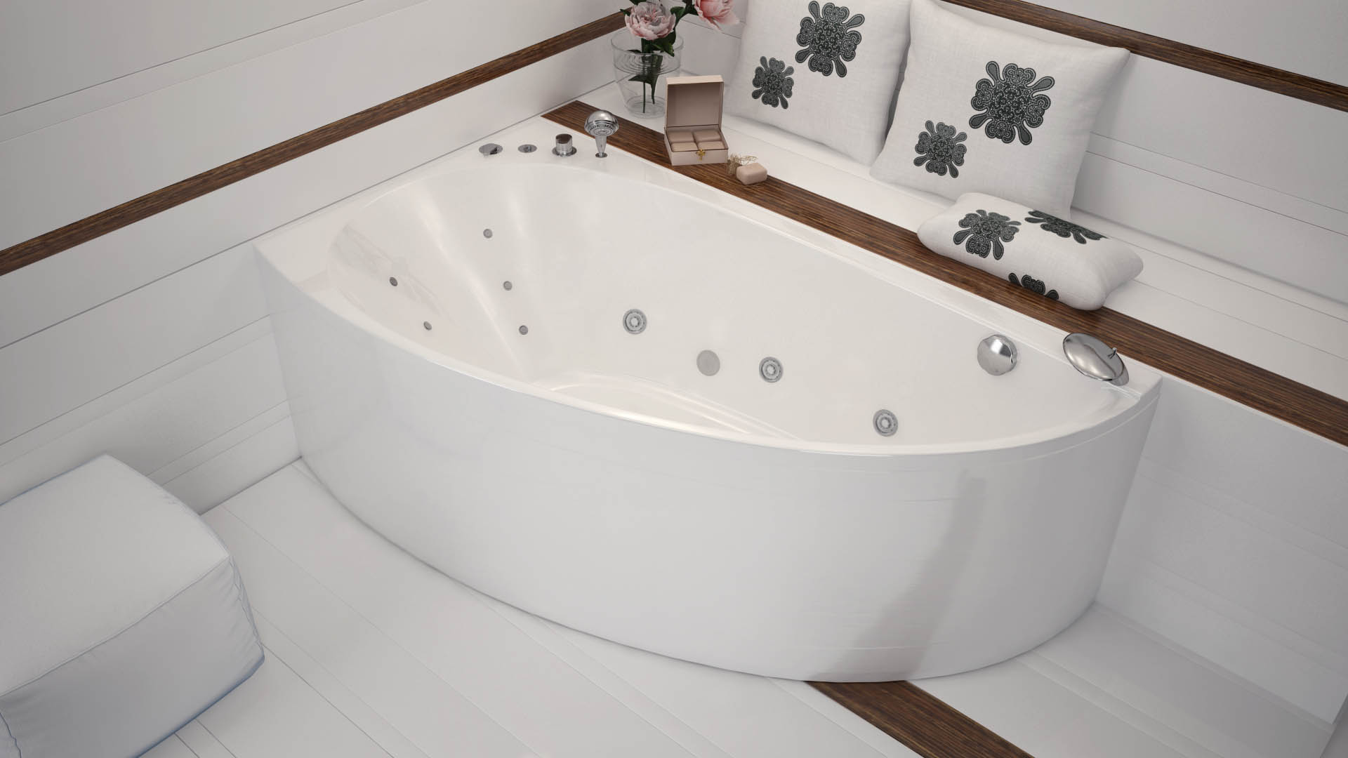 ��������� ����� Aquanet Augusta 170x90 L 00203904