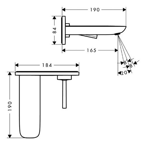 ��������� ��� �������� Hansgrohe PuraVida ���� 15084000