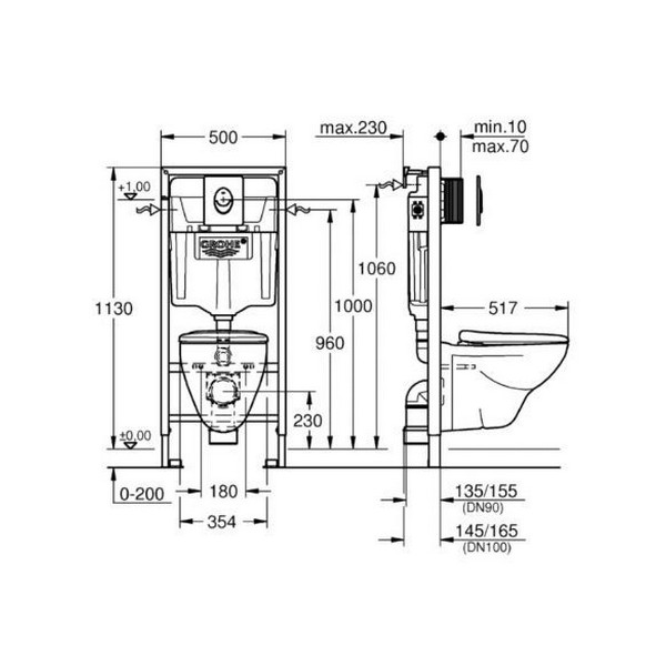 �������� Grohe Solido 4 � 1, � ��������� ��������, ���������, ������ Skate Air 39192000