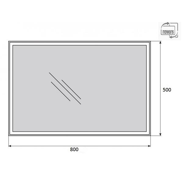 ������� BelBagno Spc 50x80 SPC-GRT-500-800-LED-BTN
