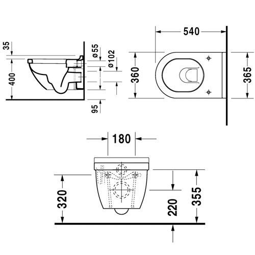 ������ ��������� Duravit Starck 3 2225090000