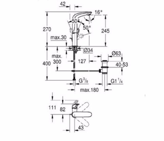 ��������� ��� �������� Grohe Eurostyle 2015 23569LS3