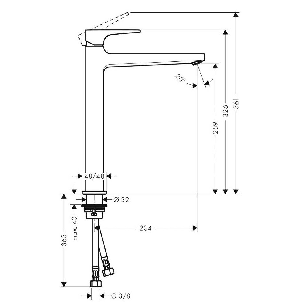 ��������� ��� �������� Hansgrohe Metropol 32512700