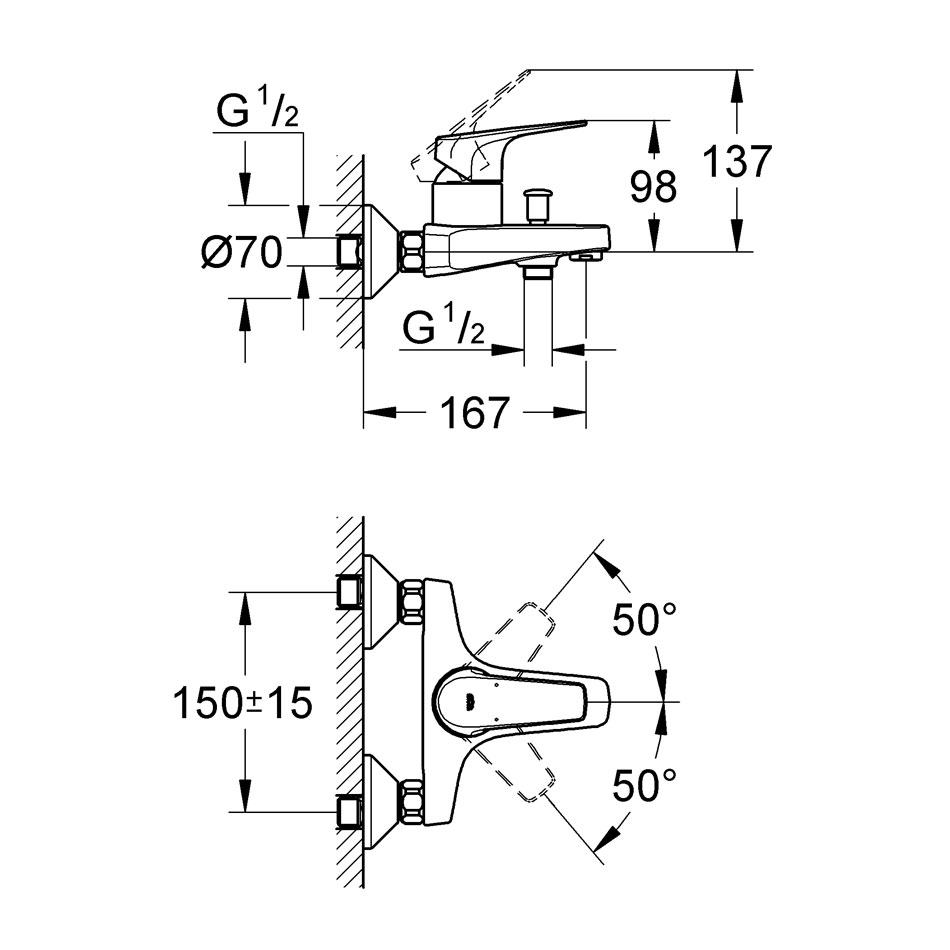 ��������� ��� ����� Grohe BauFlow 23601000