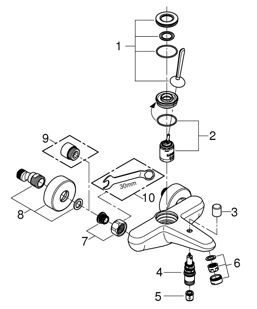 ��������� ��� ����� Grohe Eurodisc 23431LS0