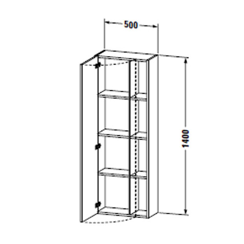������� ���� Duravit DuraStyle 140x50 DS1238L5353