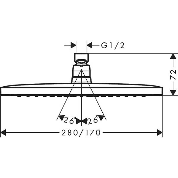 ������� ��� Hansgrohe Croma E 280 1jet 26257000