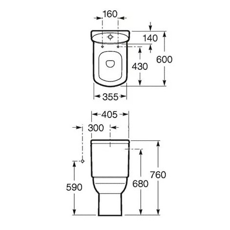 ������� ����� ��� ������� Roca Dama Senso Compacto 34151B000