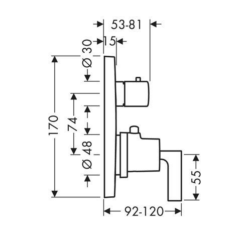 ��������� � ��������/������������� �������� Axor Citterio 39720000