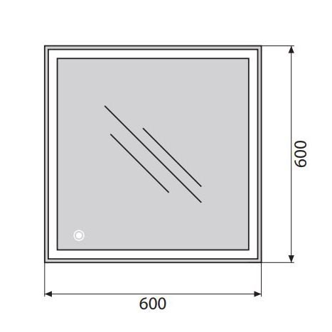 ������� BelBagno Spc 60x60 SPC-GRT-600-600-LED-TCH