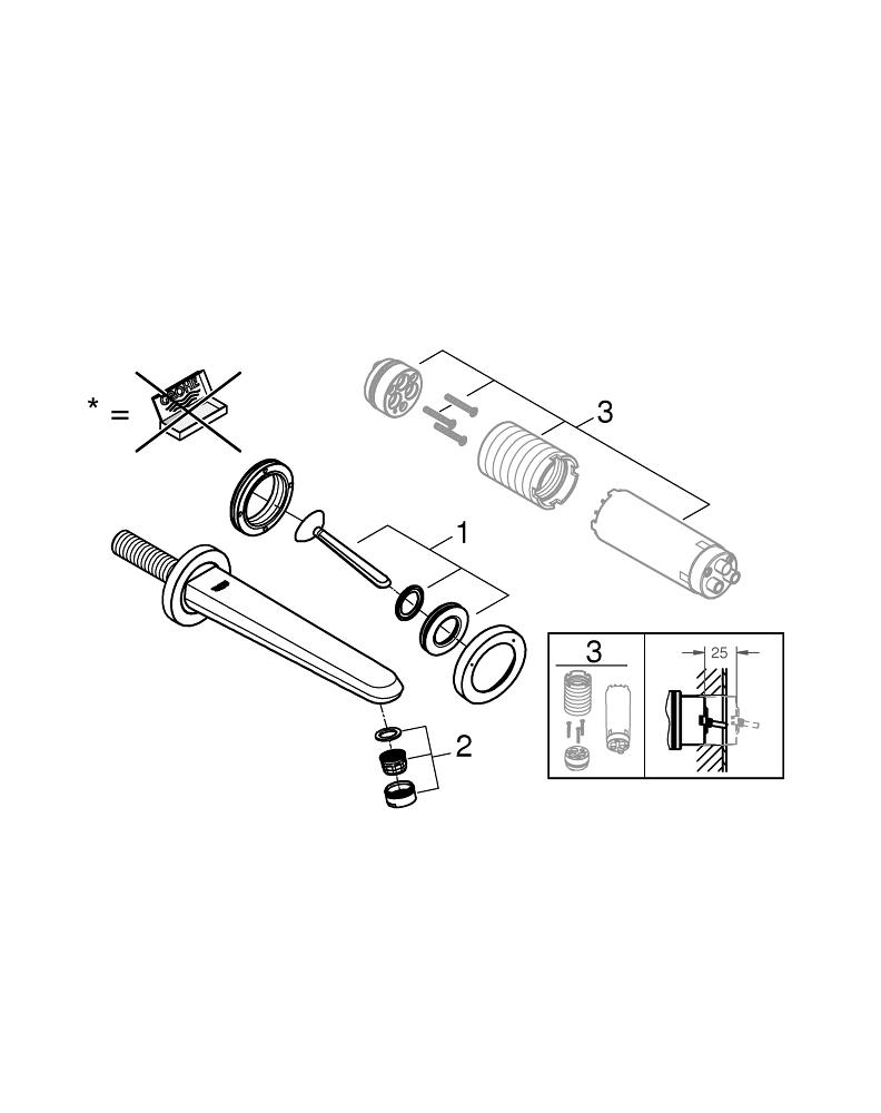 ��������� ��� �������� Grohe Eurodisc 19969000