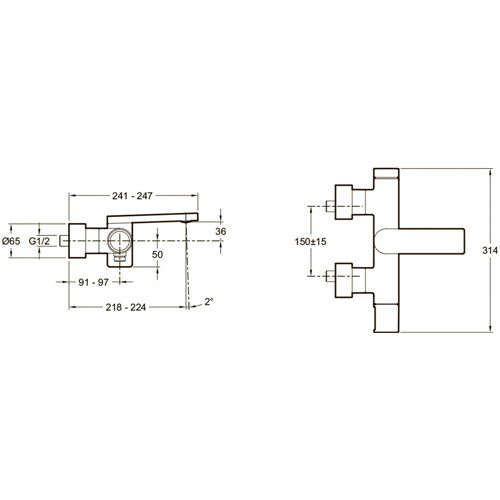 ��������� ��� ����� Jacob Delafon Composed E73095-CP