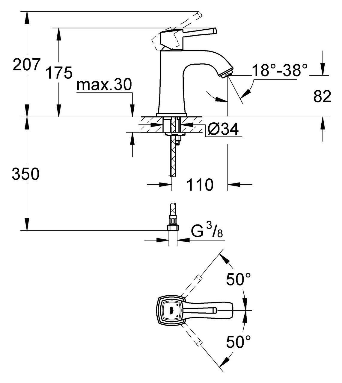 ��������� ��� �������� Grohe Grandera 23310IG0