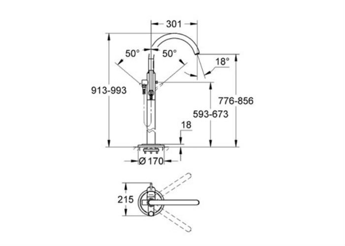 ��������� ��� ����� Grohe Atrio 32653002