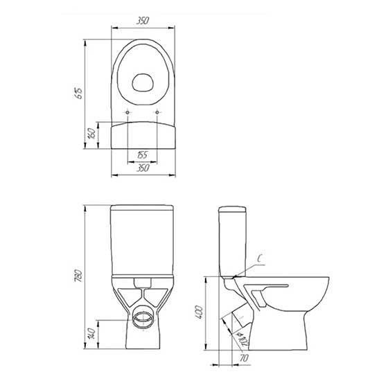 ������ ������� Cersanit Geo S-KO-GEO031-3/6-DL