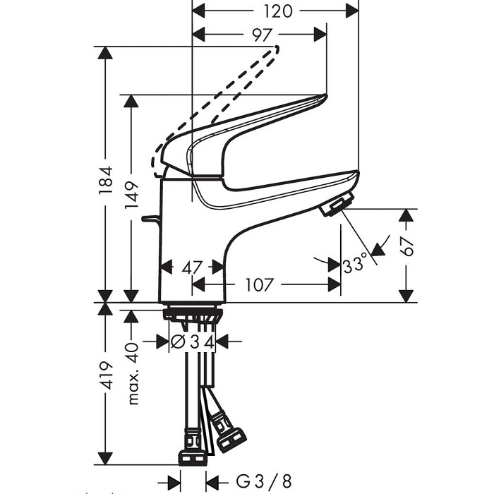 ��������� ��� �������� Hansgrohe Novus 70 71020000