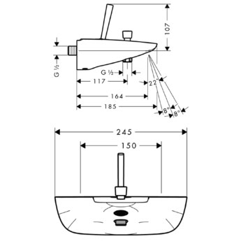 ��������� ��� ����� Hansgrohe PuraVida ���� 15472000