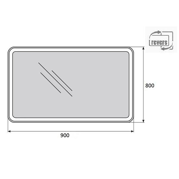 ������� BelBagno Spc 90x80 SPC-MAR-900-800-LED-BTN