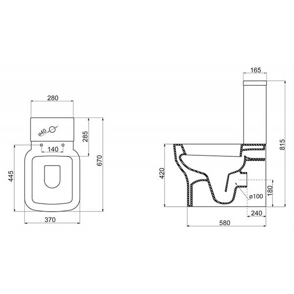 ����� ��� ������� BelBagno Vaso BB127T