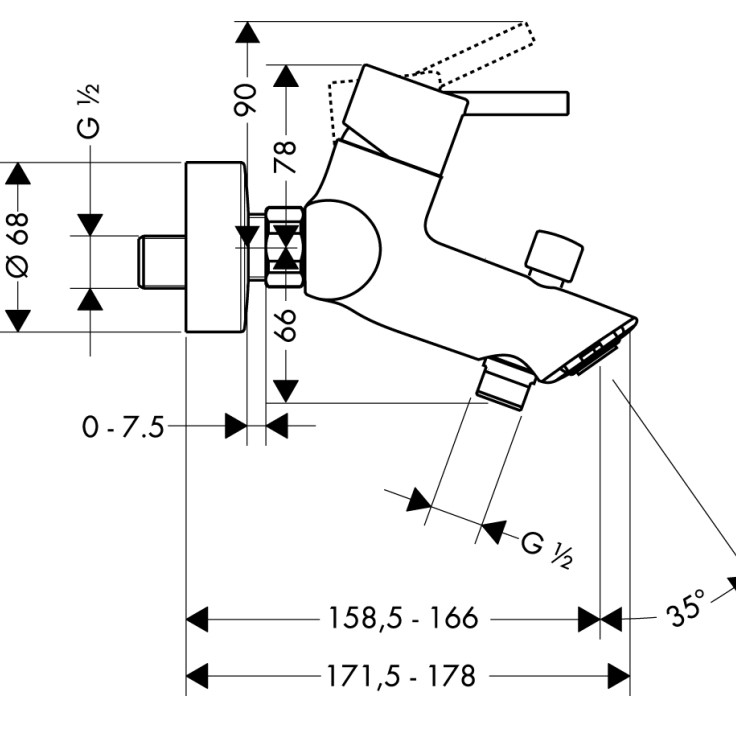 ��������� ��� ����� Hansgrohe Talis S2 32440000