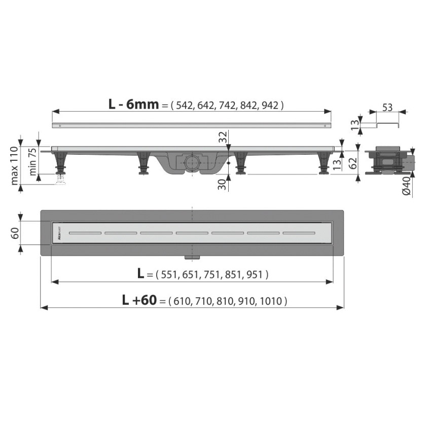 ������� ����� AlcaPlast � �������� � ������� APZ18-850M
