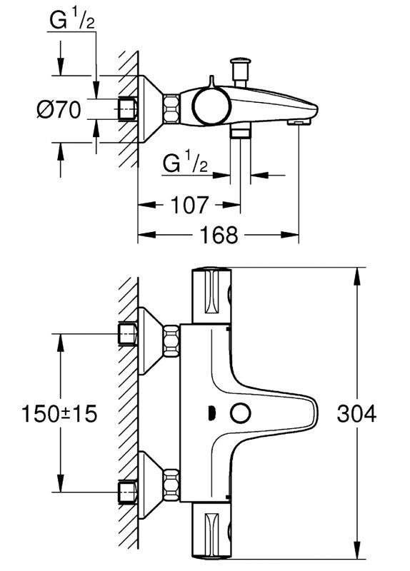 ��������� ��� ����� Grohe Grohtherm 800 34567000