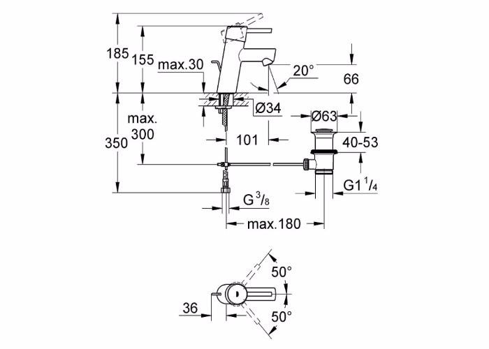 ��������� ��� �������� Grohe Concetto 3220410E