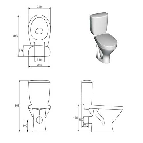 ������ ��������� Cersanit Trento S-KO-TR011-3/6-PL