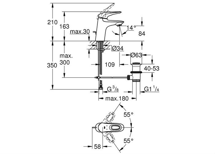��������� ��� �������� Grohe Eurostyle 2015 23564003