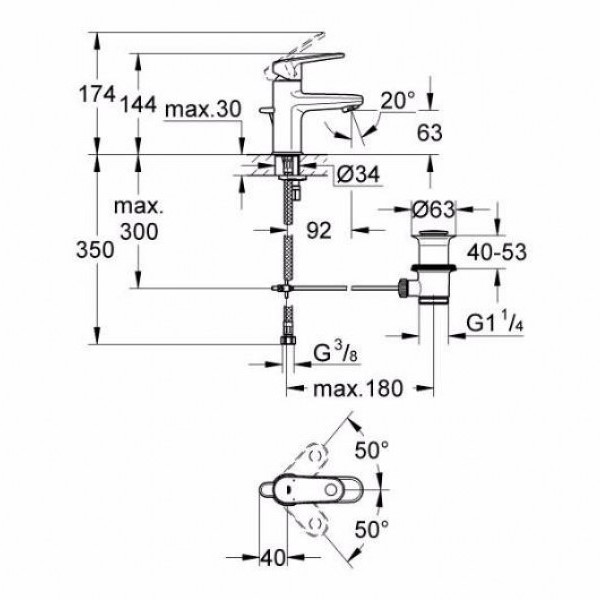 ��������� ��� �������� Grohe Europlus New 33156002