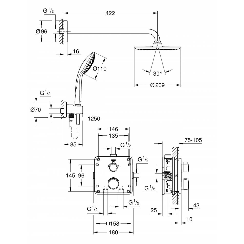 ������� ������� Grohe Grohtherm 34734000