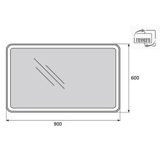 ������� BelBagno Spc 90x60 SPC-MAR-900-600-LED-BTN