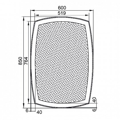 ������� Aquanet ������� 60x85 LED 00196955