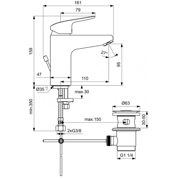 ����� ��� ����� 3 � 1 Ideal Standard Ceraflex BD001AA