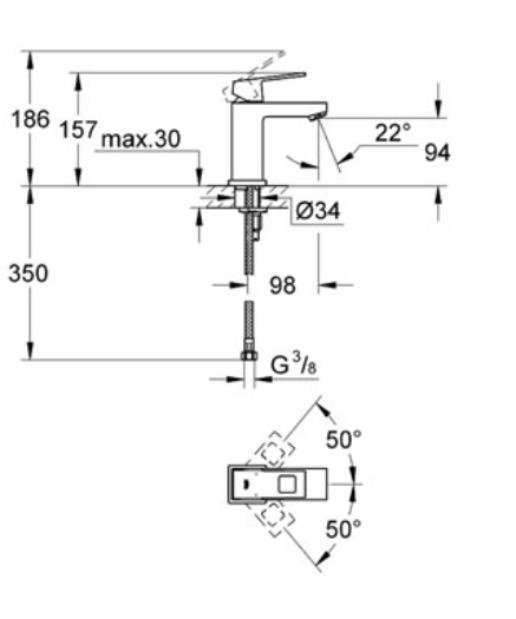 ��������� ��� �������� Grohe Eurocube 2313200E