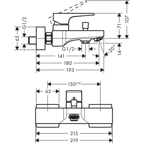 ��������� ��� ����� Hansgrohe Metropol 32540000