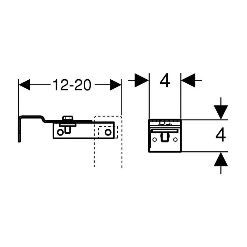 �������� ��������� ����������� � ����� Geberit Duofix 111.839.00.1