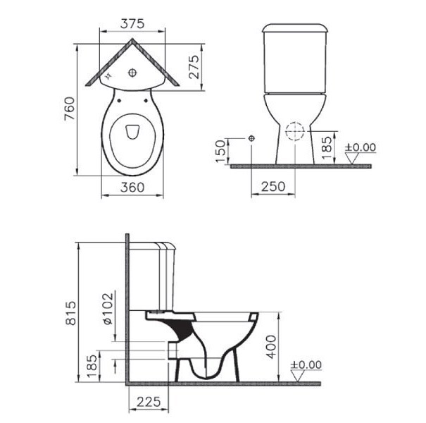 ������ - ������� ������� VitrA Arkitekt 9754B003-7200 �� ����������� ��������