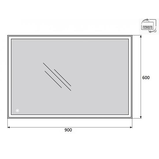 ������� BelBagno Spc 90x60 SPC-GRT-900-600-LED-TCH