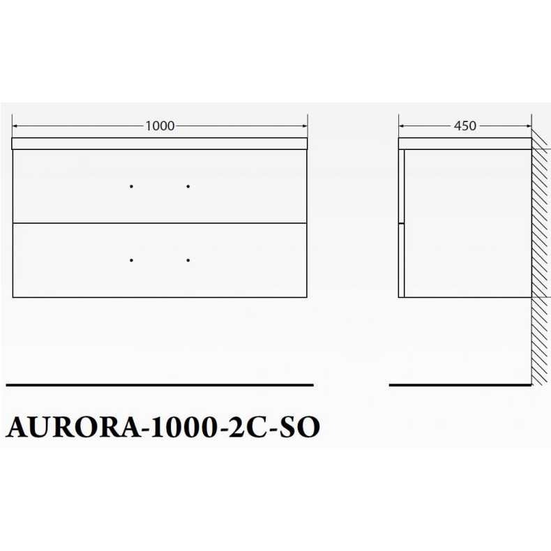 ����� ��� �������� BelBagno AURORA AURORA-1000-2C-SO-BO