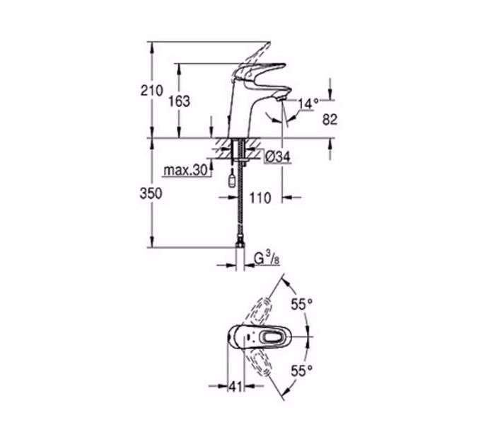 ��������� ��� �������� Grohe Eurostyle 33557003