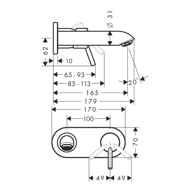 ��������� ��� �������� Hansgrohe Talis 31618000