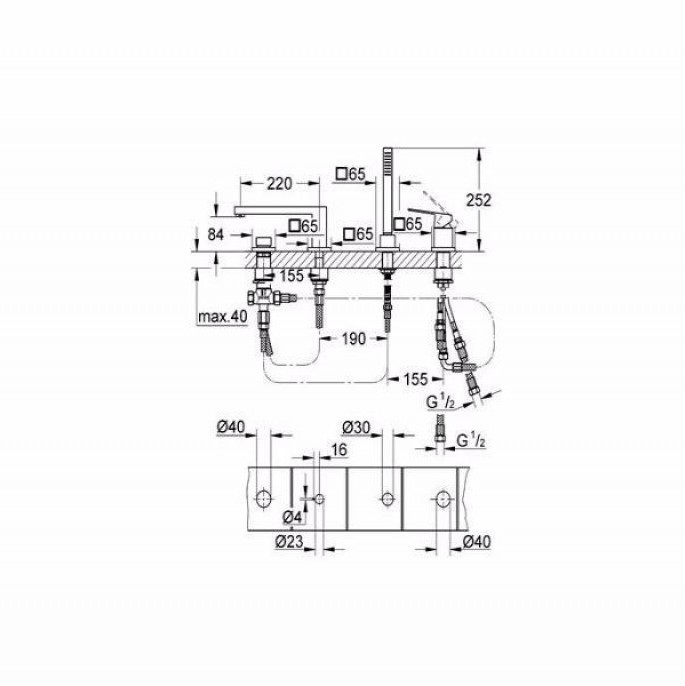 ��������� ��� ����� Grohe Eurocube 19897000
