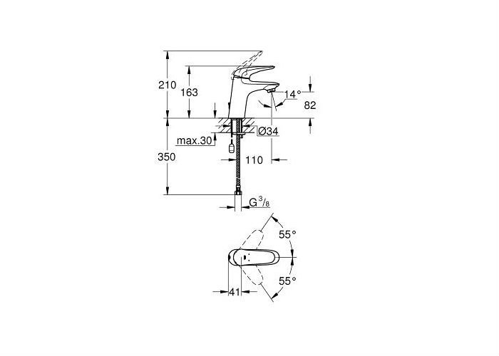 ��������� ��� �������� Grohe Eurostyle 2015 Solid 23713003