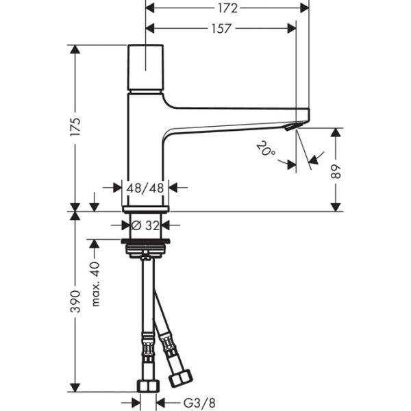 ��������� ��� �������� Hansgrohe Metropol Select 100 32570000