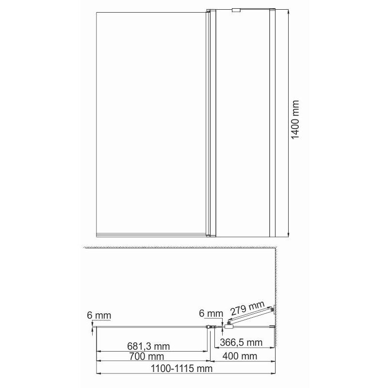 ���������� ������ �� ����� WasserKraft Berkel 48P02-110R Matt glass Fixed