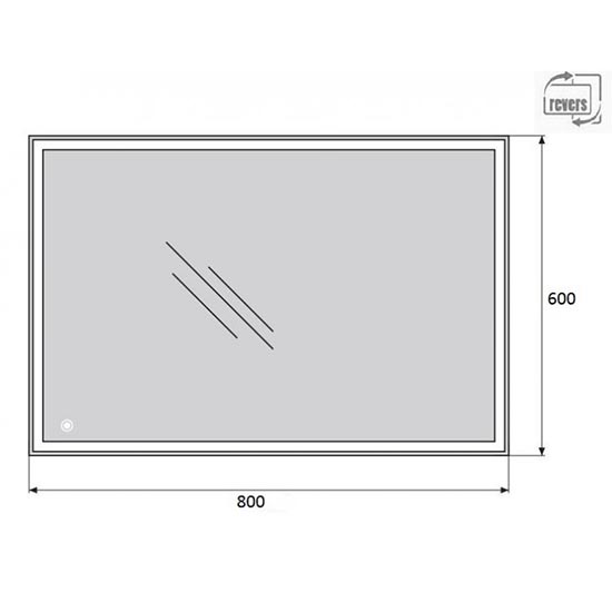 ������� BelBagno Spc 60x80 SPC-GRT-600-800-LED-TCH