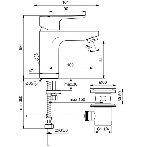����� ��� ����� 3 � 1 Ideal Standard Ceraplan III BD005AA