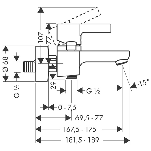 ��������� ��� ����� Hansgrohe Metris S 31460000