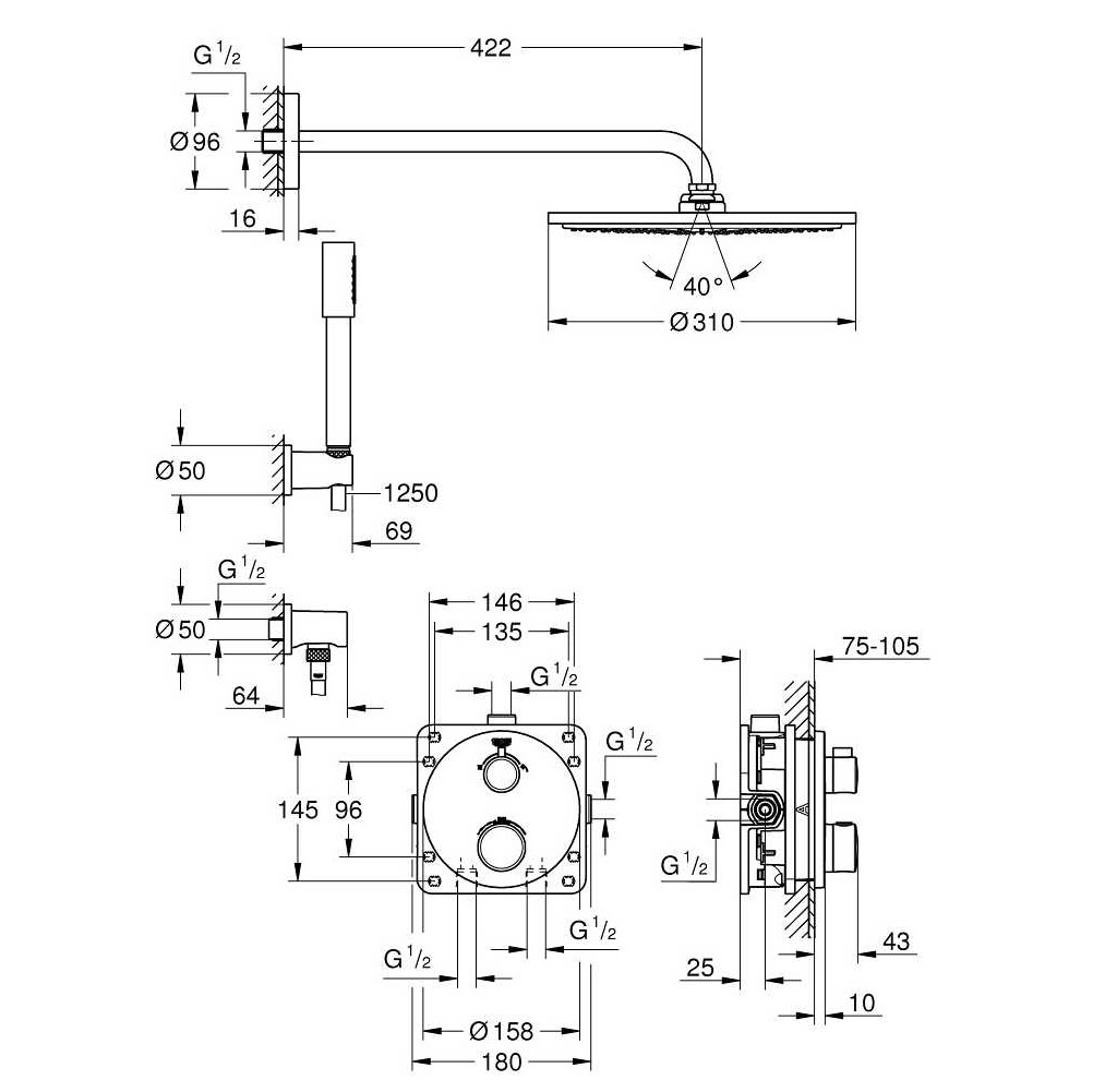������� ������� Grohe Grohtherm 34731000